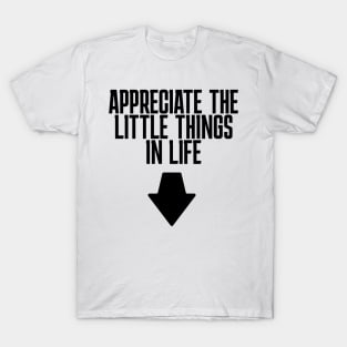 Bachelor Party Appreciate the little things in life T-Shirt